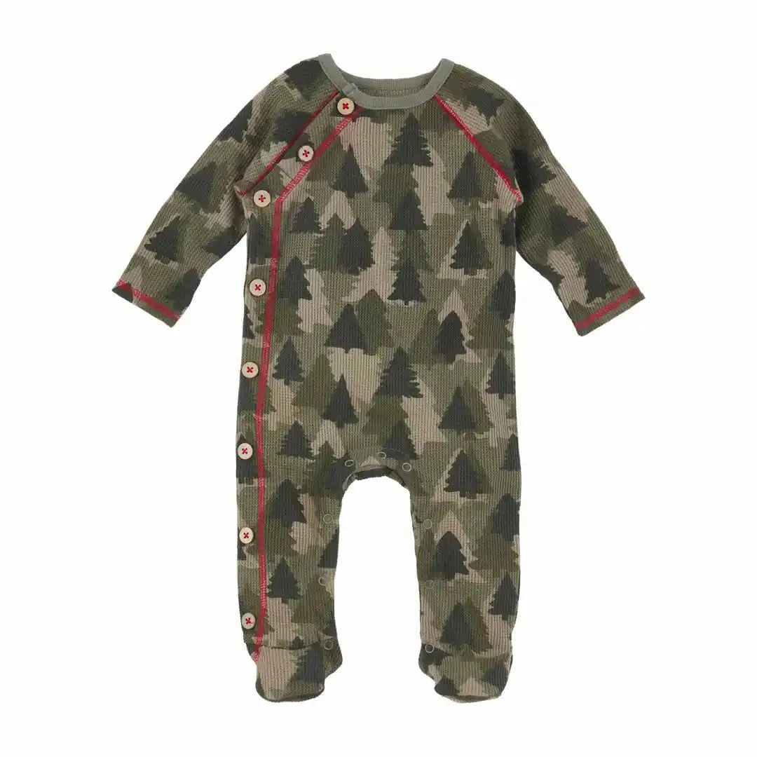 Mud Pie Tree Camo Baby Bodysuit