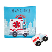 Mud Pie First Responder Ambulance Plush Book and Toy Set