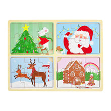 Mud Pie Christmas 4 in 1 Puzzle