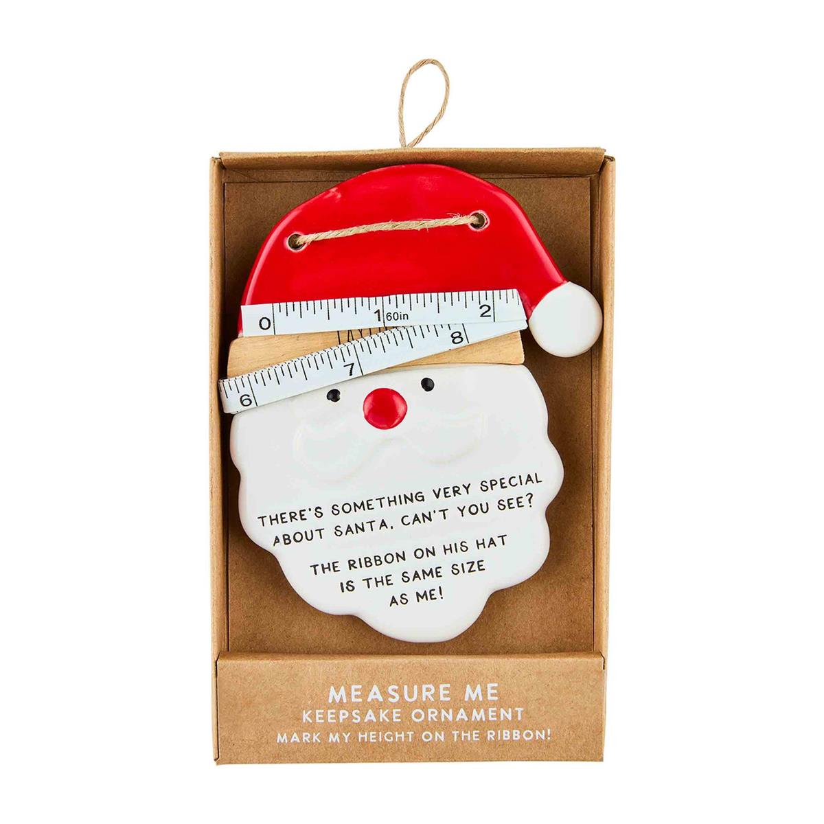 Mud Pie Santa Measure Me Keepsake Ornament