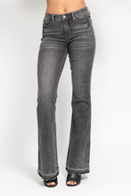 Judy Blue Grey Release Hem Flare Jeans