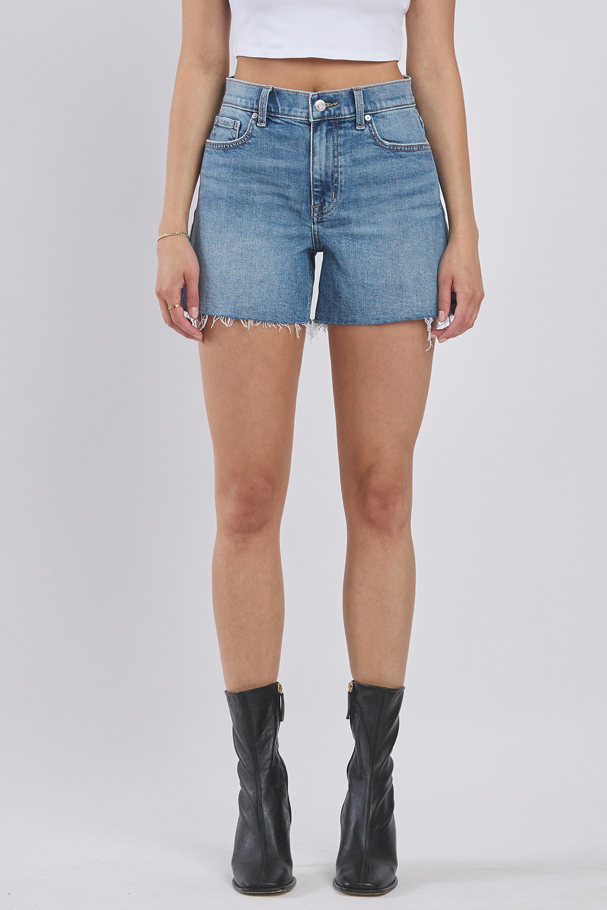 Eunina Relaxed Cut Off Cora Shorts - Lunar Eclipse