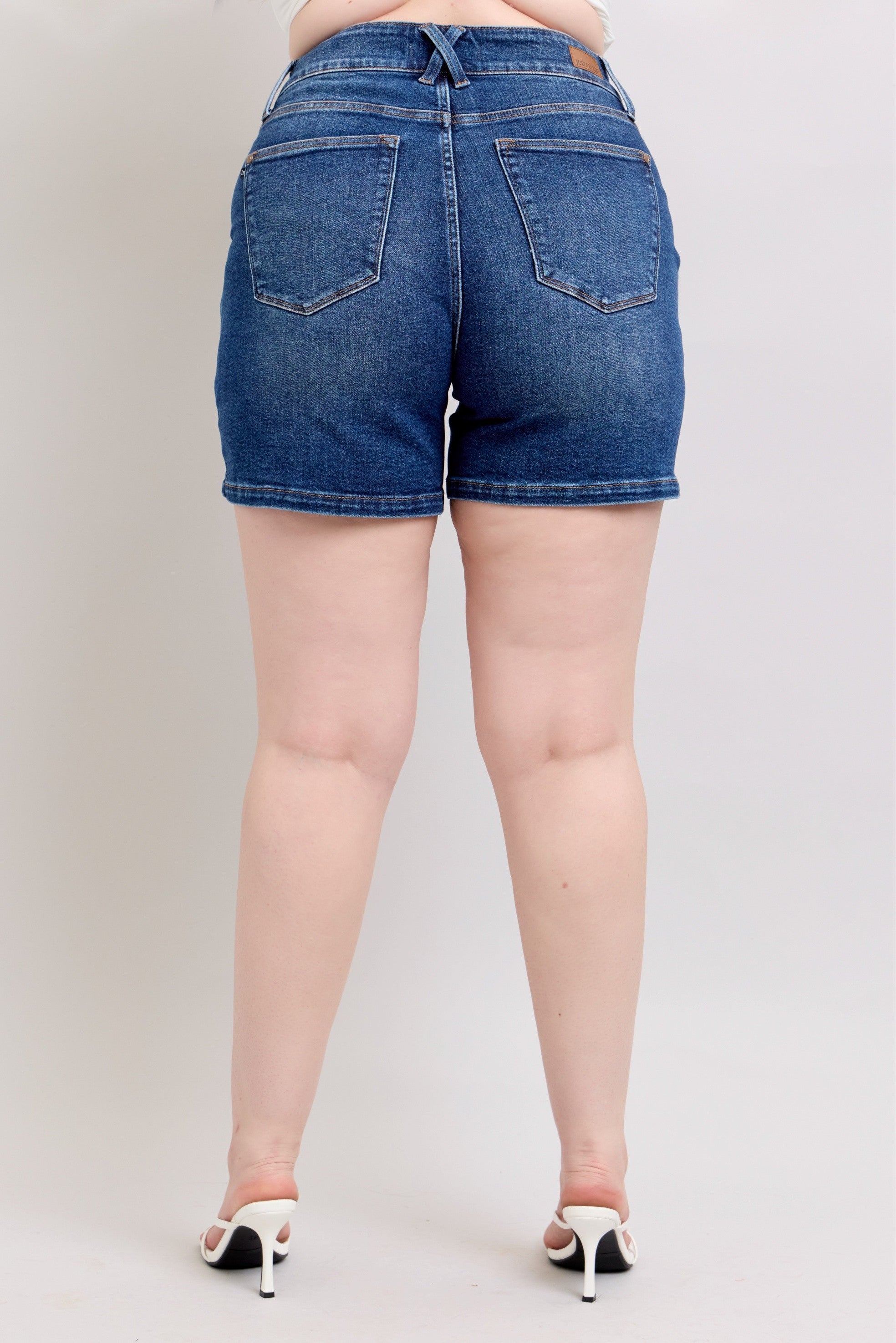 Judy Blue Hi-Waisted Double Button Shorts 150307