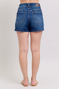 Judy Blue Hi-Waisted Double Button Shorts 150307