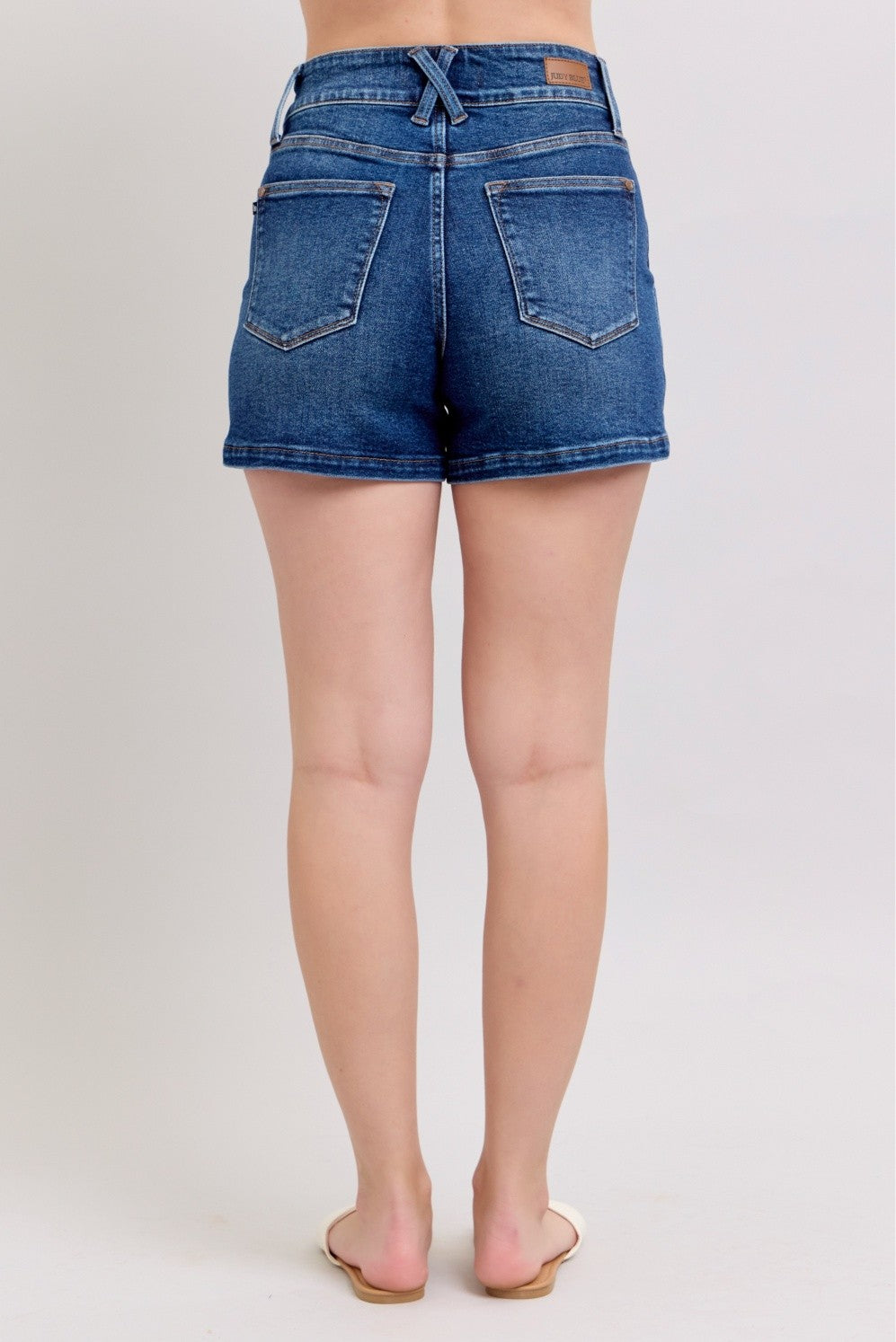 Judy Blue Hi-Waisted Double Button Shorts 150307