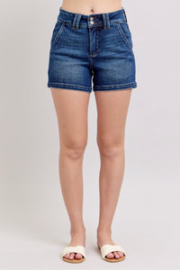 Judy Blue Hi-Waisted Double Button Shorts 150307