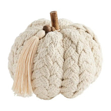 Mud Pie Braided Rope Pumpkin Cream