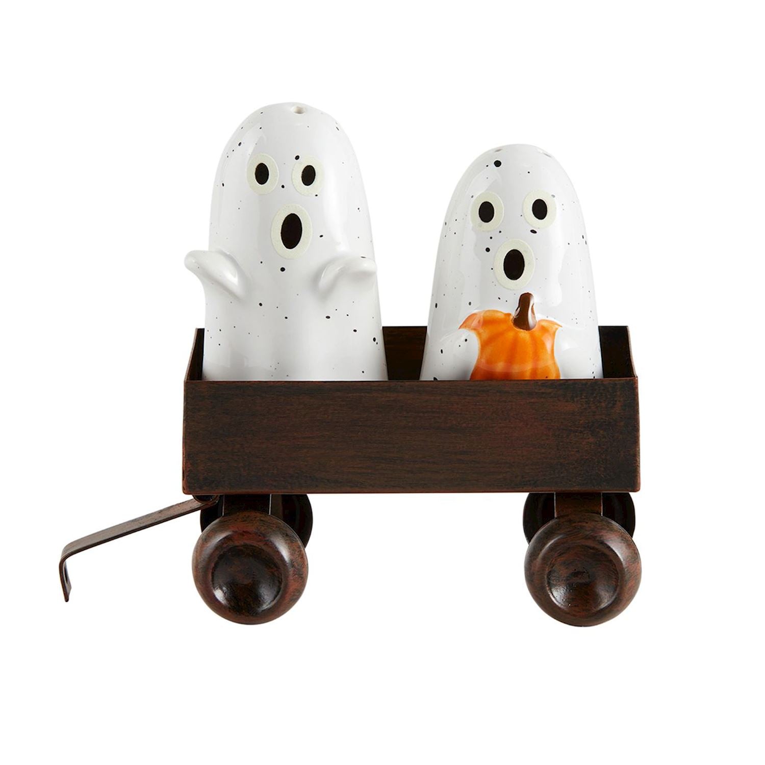 Mud Pie Glow Ghost Salt & Pepper Shaker Set