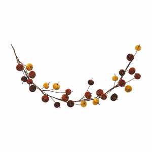 Mud Pie Velvet Harvest Pumpkin Garland