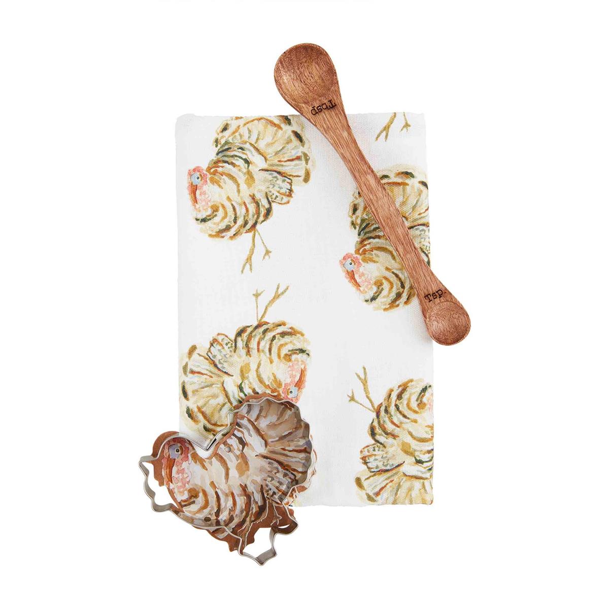 Mud Pie Gather Towel, Cookie Cutter, & Spoon Set