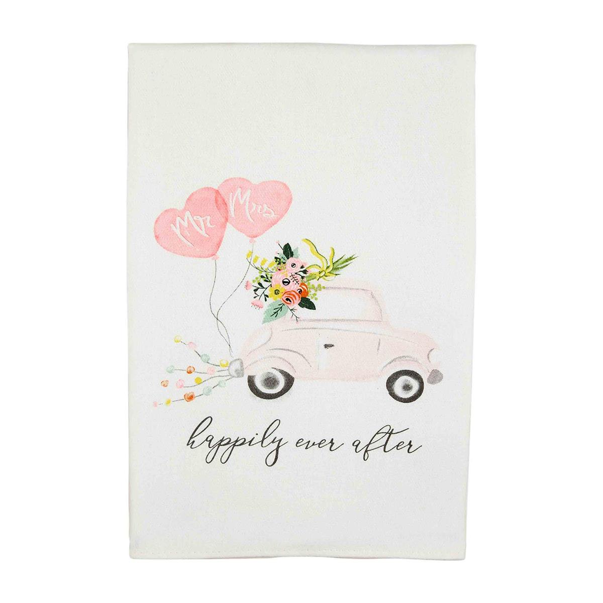 Mud Pie Wedding Hand Towel Happily Ever After