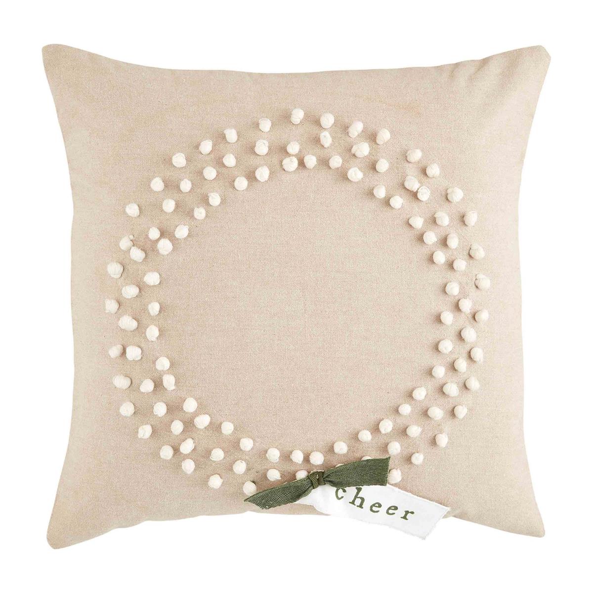 Mud Pie Chunky Knot Wreath Pillow