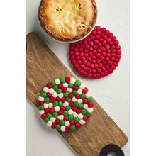 Mud Pie Christmas Pom Pom Trivets