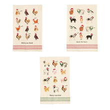 Mud Pie Christmas Animal Towels