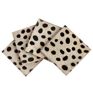 Mud Pie Animal Print Mohair Coasters