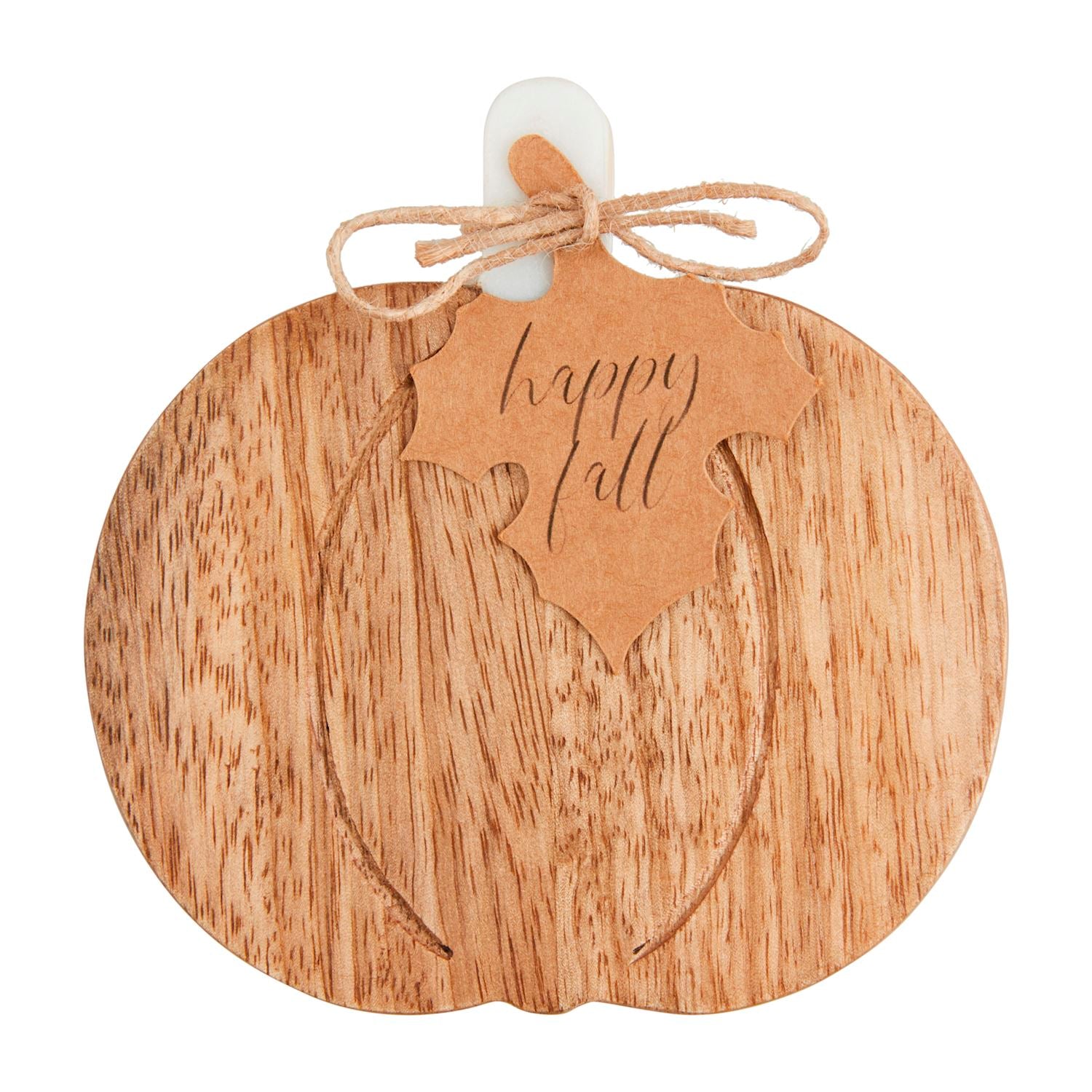 Mud Pie Wood Pumpkin Coaster Set