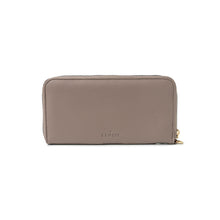 Kedzie Taupe Eclipse Zip-Around Clutch