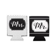 Mr. & Mrs. 2 pc Drink Sleeve with Pocket