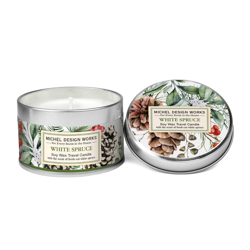 Michel Design Works Travel Candle - White Spruce