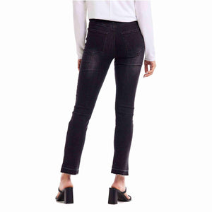 Mud Pie Black Nico Release-Hem Jeans