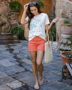 Grace & Lace Laguna Beach Vintage Fit Graphic Tee