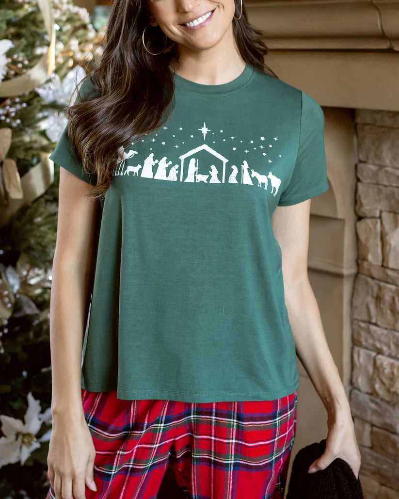 Grace & Lace Nativity Graphic Tee