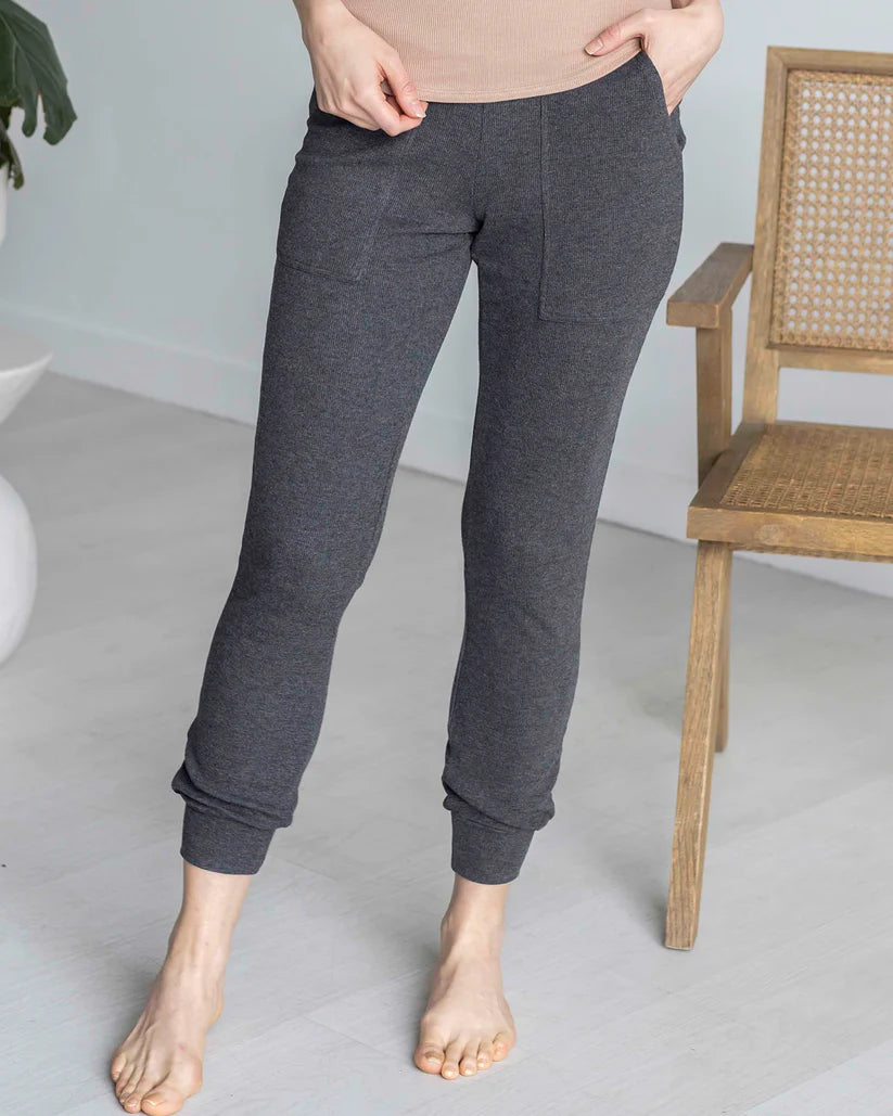 Grace & Lace Essential Ribbed Jogger Pants