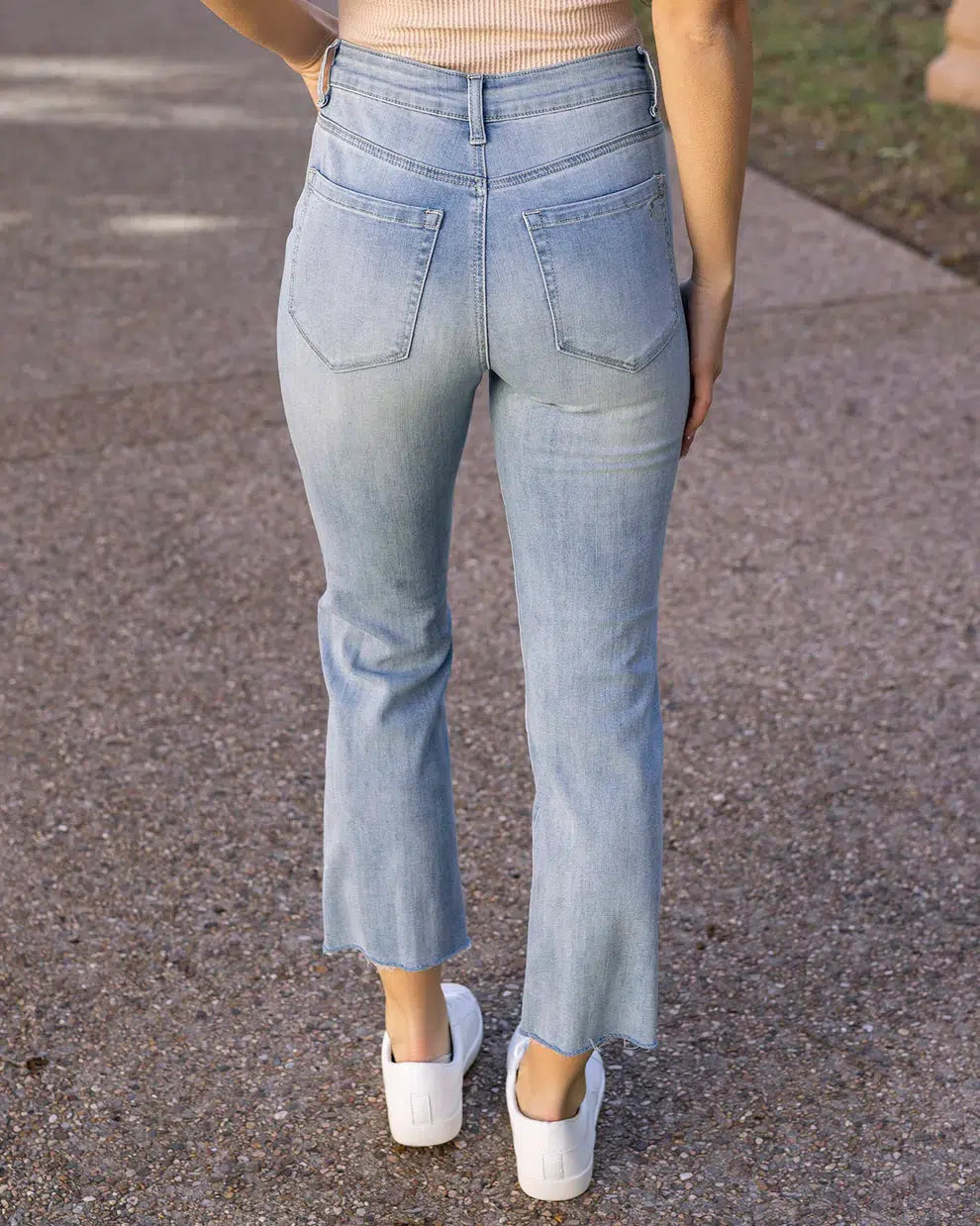 Grace & Lace Mel's Fave Non Distressed Straight Leg Cropped Denim