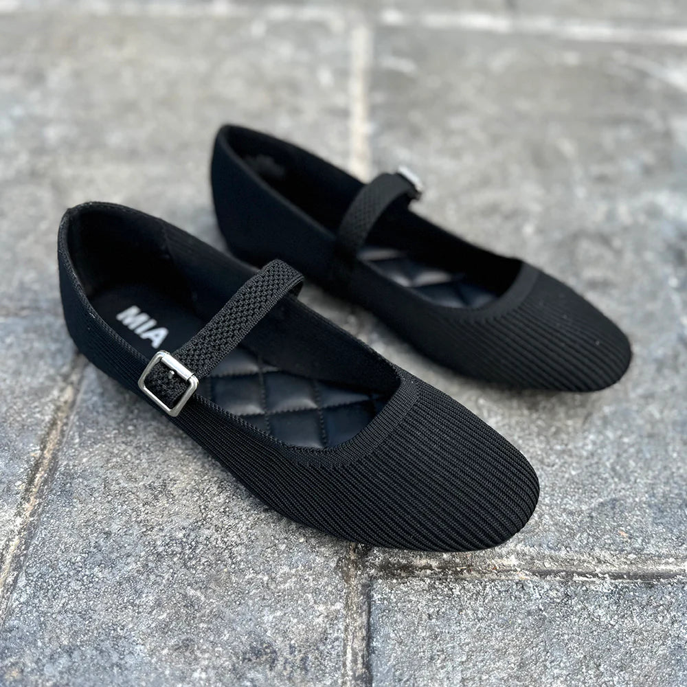 MIA Brita Mary Jane Flat - Black