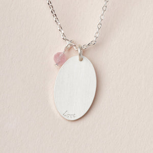 Scout Curated Wear Intention Charm Necklace Rose Quartz Love