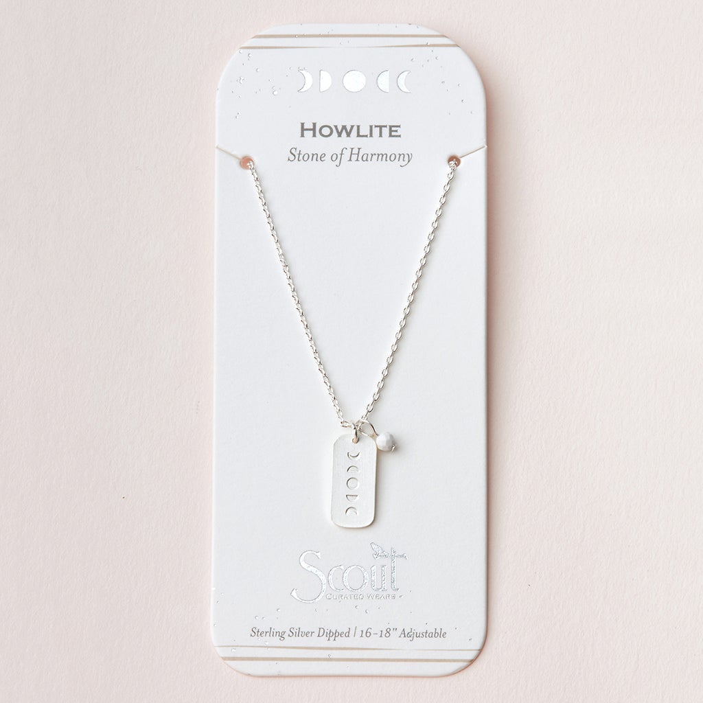 Scout Curated Wear Intention Charm Necklace Howlite Harmony