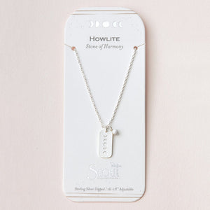 Scout Curated Wear Intention Charm Necklace Howlite Harmony