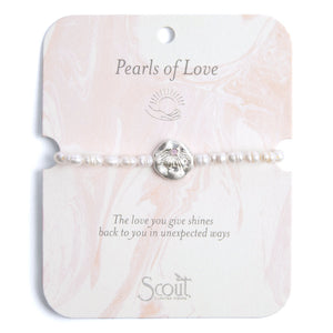 Scout Curated Wears Pearl Affirmation Bracelet Love