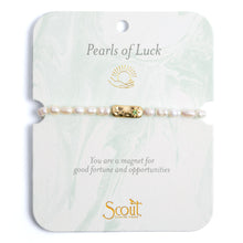 Scout Curated Wears Pearl Affirmation Bracelet Luck