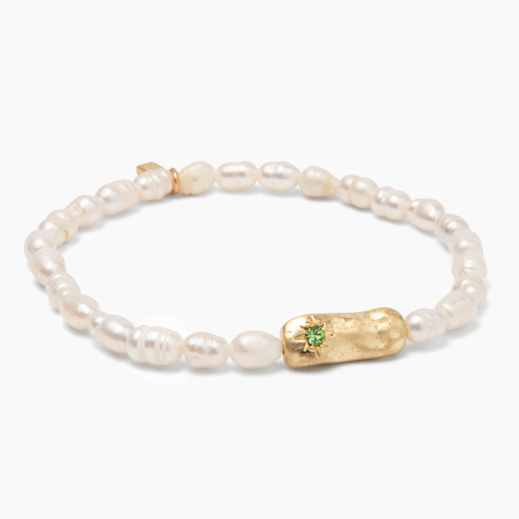 Scout Curated Wears Pearl Affirmation Bracelet Luck