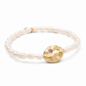 Scout Curated Wears Pearl Affirmation Bracelet - Protection