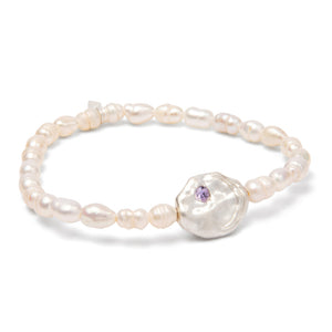 Scout Curated Wears Pearl Affirmation Bracelet - Protection