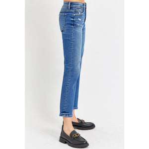 Risen High-Rise Cropped Bootcut Jeans RDP5937