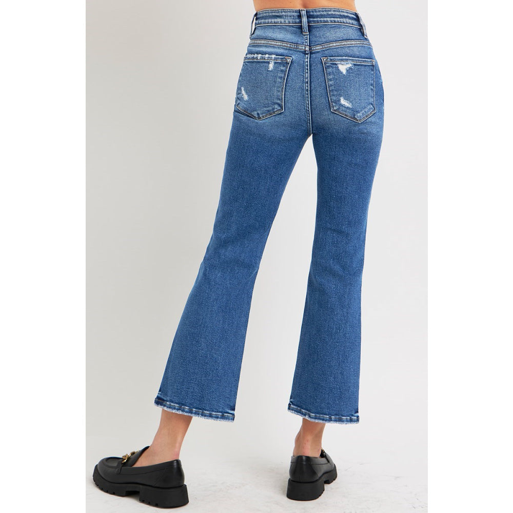 Risen High-Rise Cropped Bootcut Jeans RDP5937