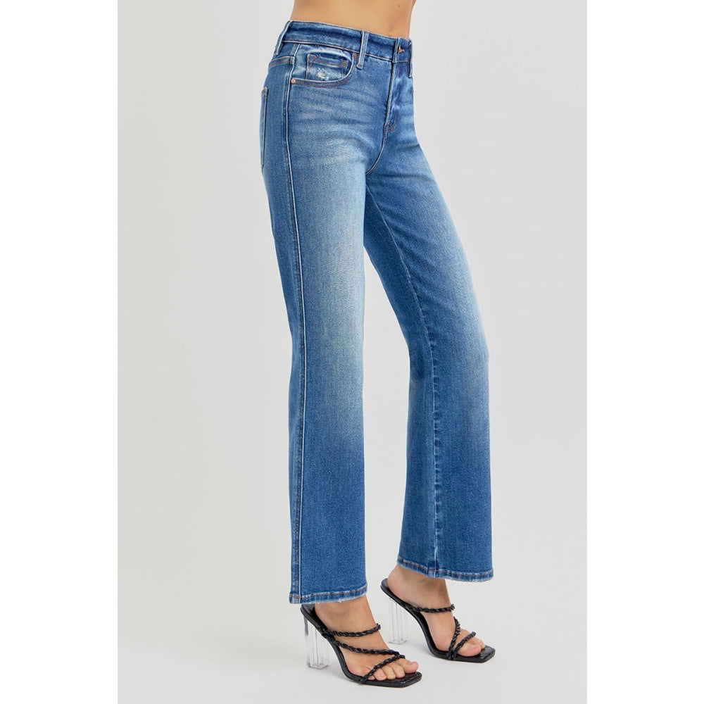 Risen High-Rise Straight Leg Ankle Jean RDP5969