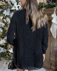 Grace & Lace Fuzzy Knit Cardigan