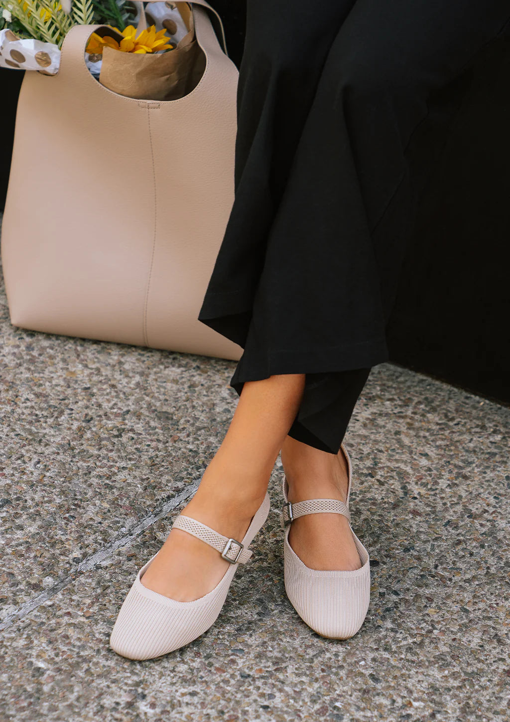 MIA Brita Mary Jane Flat - Oatmeal