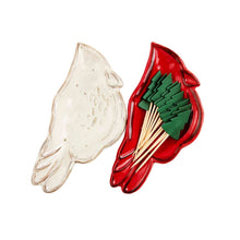 Mud Pie Cardinal Tidbit Dish & Toothpick Set