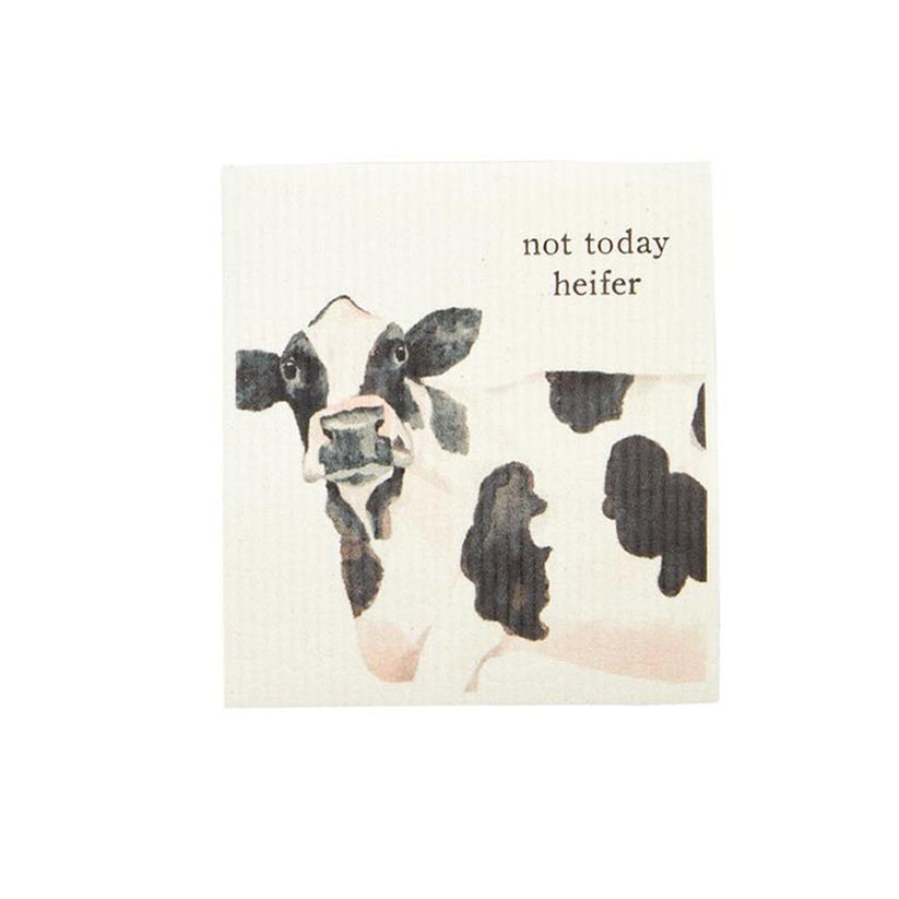 Mud Pie Cow Farm Animal Swedish Dish Cloth