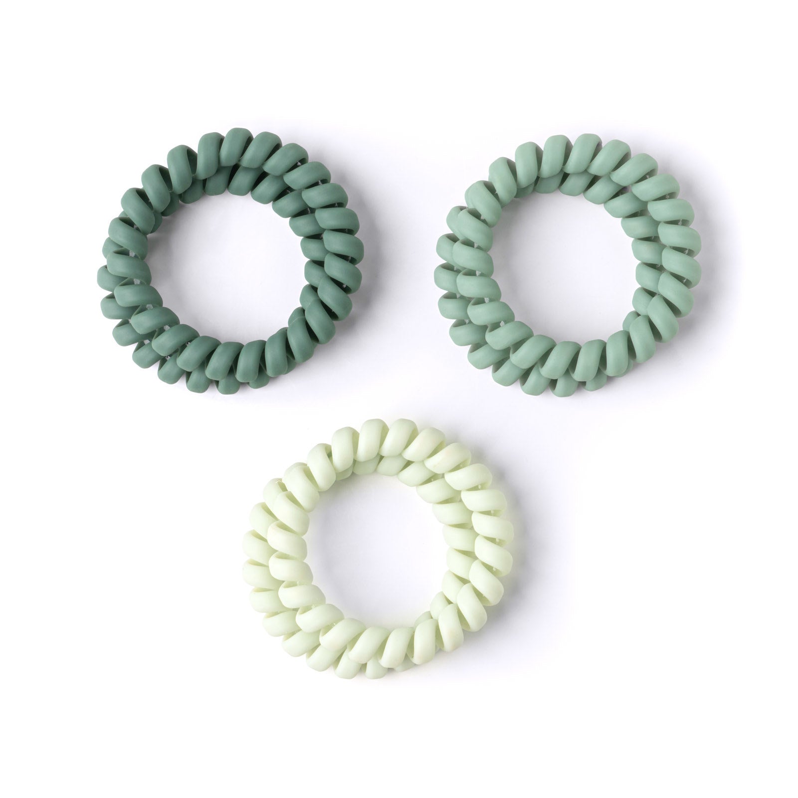 Crush Kinda Spiraling Coil Hair Ties Green