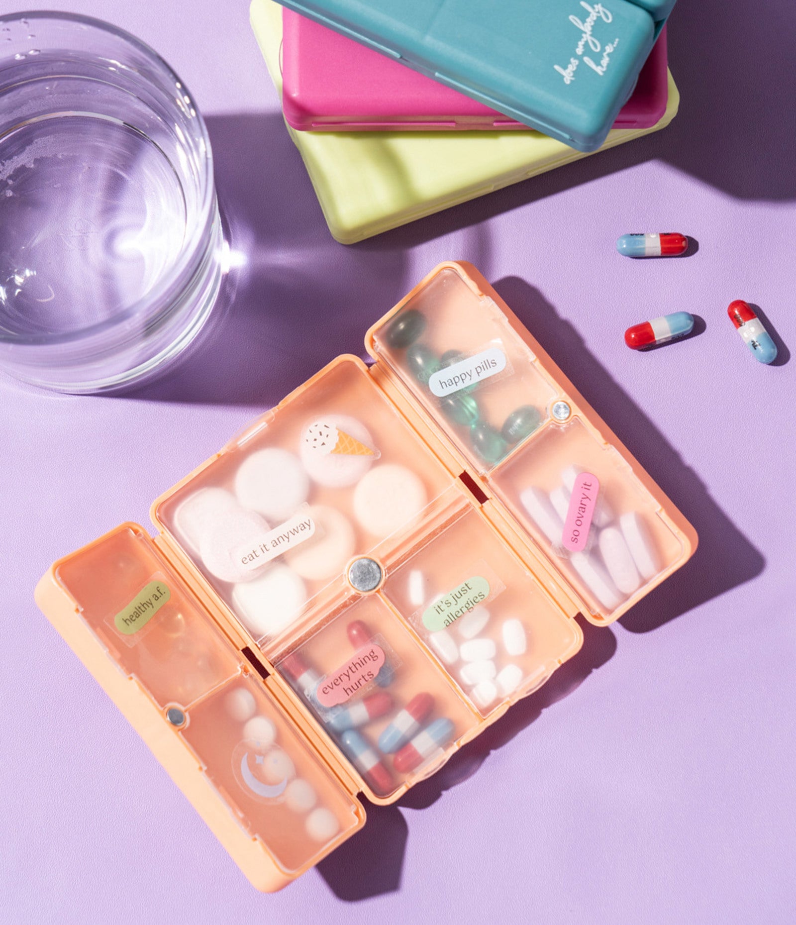 Crush Everything's Fine Pill & Vitamin Organizer