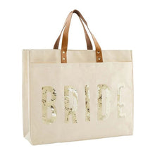 Mud Pie Bride Sequin Jute Tote