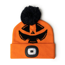 Night Scope Night Owl Kid's Rechargeable LED Beanie Pumpkin