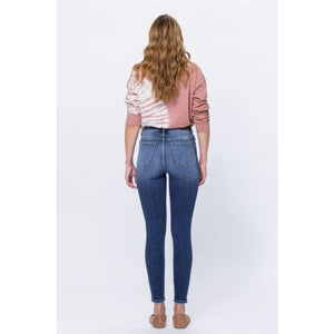 Judy Blue High Rise Button Fly Skinny Jeans