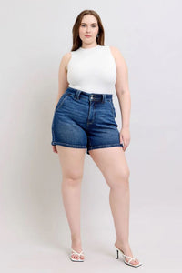 Judy Blue Hi-Waisted Double Button Shorts 150307